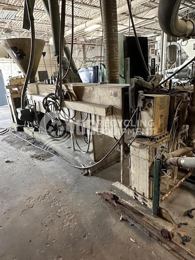 Used Welex 2008732 Single Screw Extruder with Pelletizer