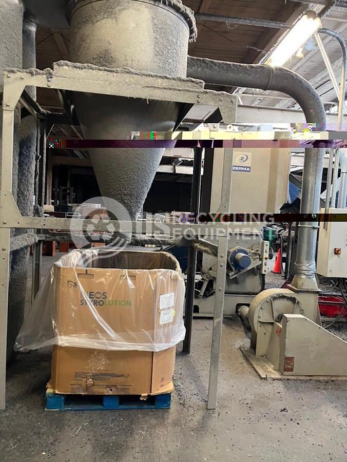 Used Zerma Complete Plastics Shredding System