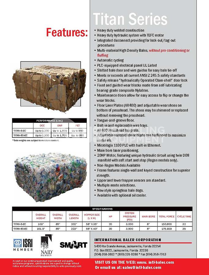 Used IBC Titan 60 EC