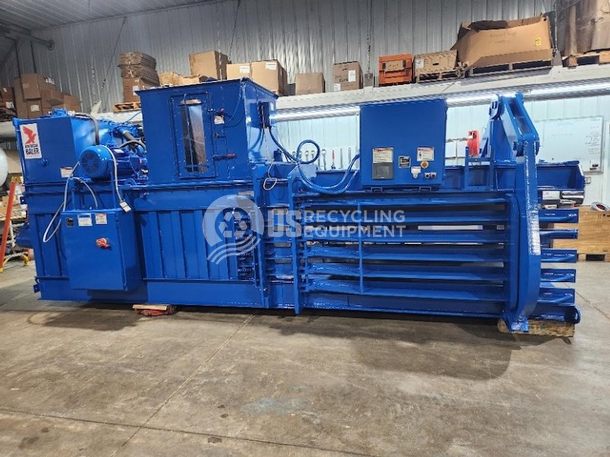 Refurbished American 5042H-1030 Auto Tie Baler with Conveyor