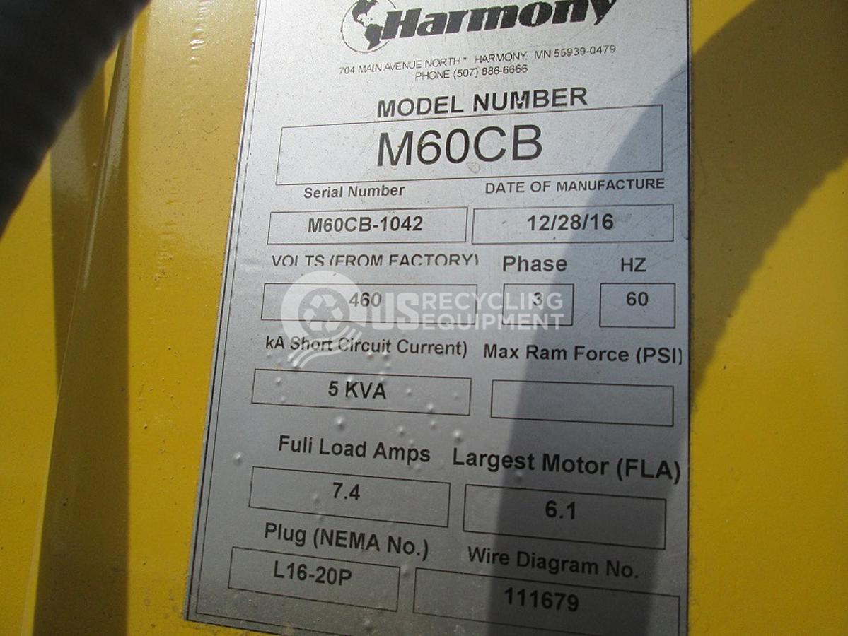 Used Harmony Four (4) M60-CB Vertical Balers