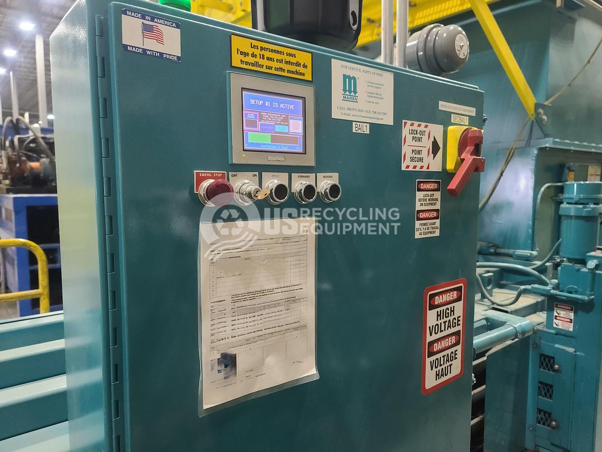 Used 2008 Maren SWSS-A8-AT-60R Wide Mouth Auto-Tie Shear Horizontal Baler