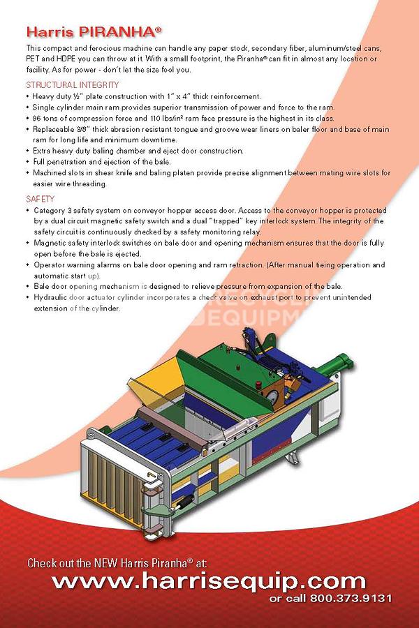 Used Harris Piranha Closed Door Horizontal