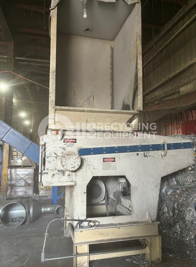 Used Vecoplan RG52 Single Shaft Shredder System