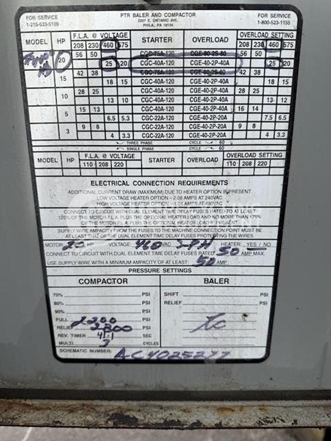 Used PTR TP-4000HD Stationary