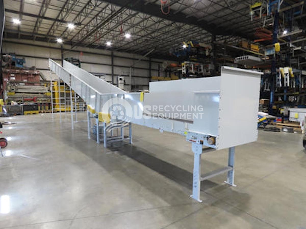 Used Unknown Manufacturer Used 35 inch X 51 foot Inclined Conveyor