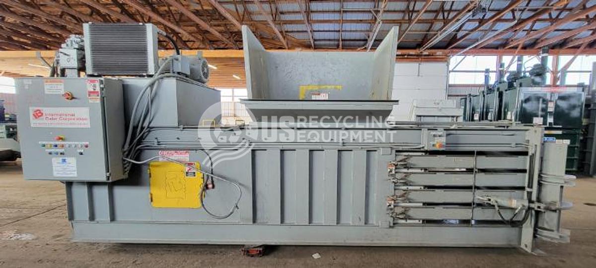 Used IBC Three (3) 4843-8-740-60 Closed Door, Manual Tie Horizontal Balers