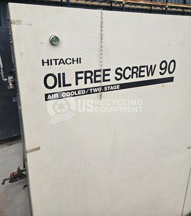 Used Hitachi DSP-90A6-M125 Oil-Free Screw 90 Air Compressor