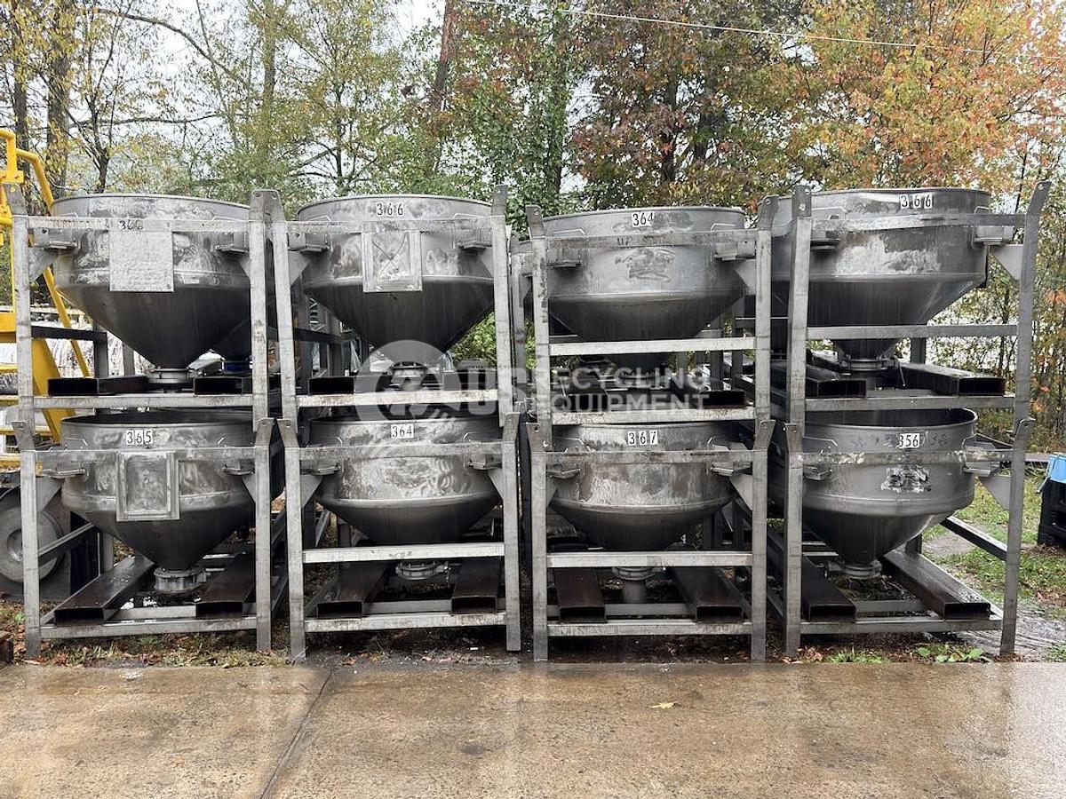 Used Unknown Manufacturer: Used 23 Stainless Storage Hoppers