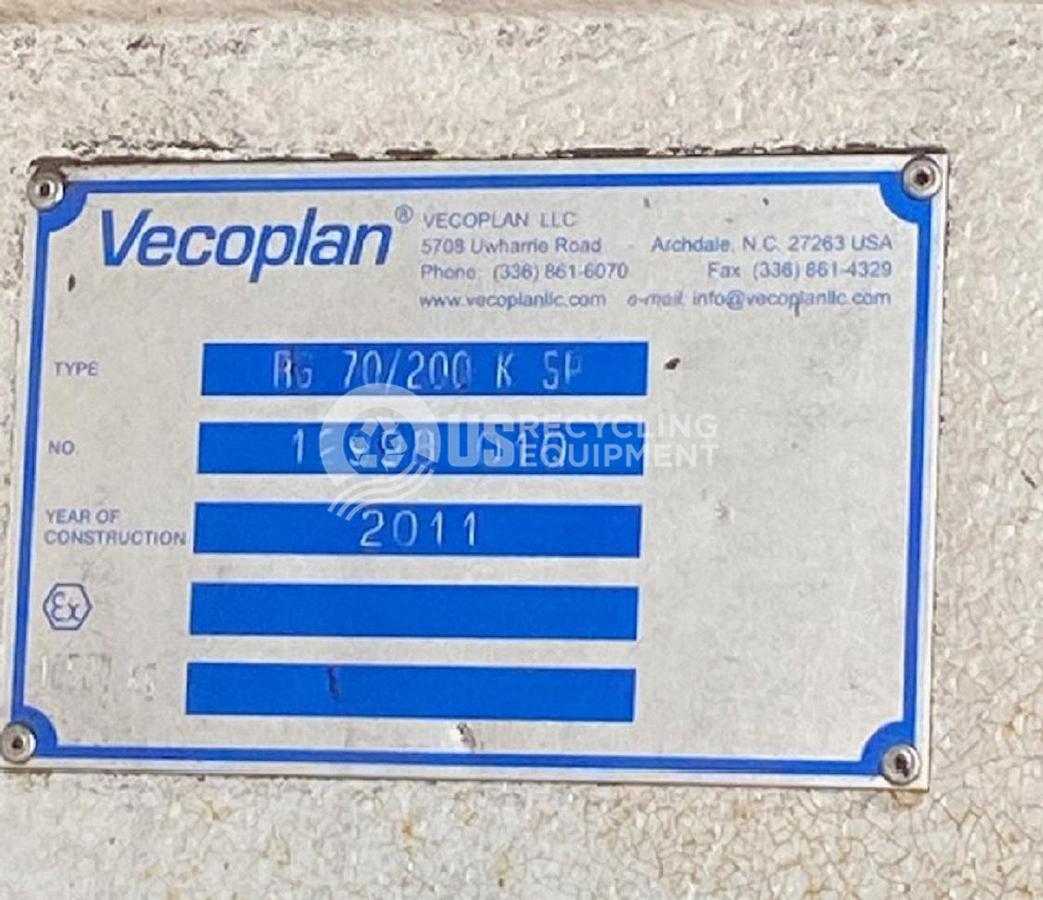 Used 2011 Vecoplan RG 70/200 K SP Single Shaft