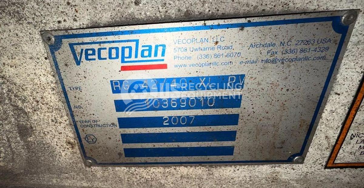 Used 2007 Vecoplan RG-42/40XL Single Shaft Shredder
