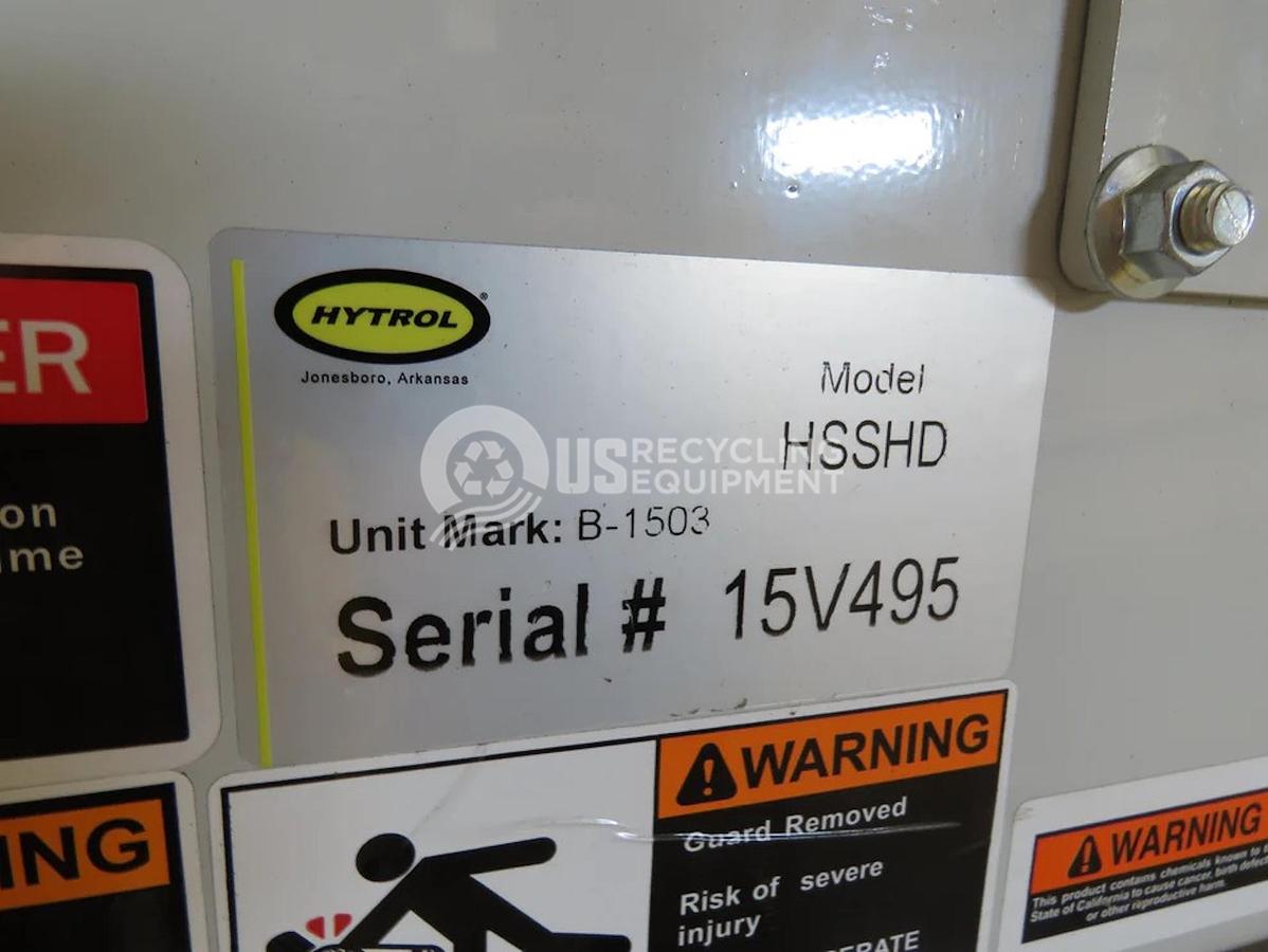 Used Hytrol 43 inch x 31 foot Inclined Conveyor