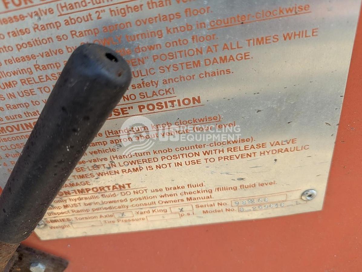 Used Yard King 36' Portable Hydraulic Ramp