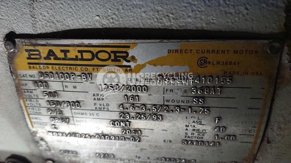 Used 1984 Welex 350 3.5 inch Single Screw Extruder
