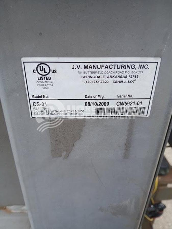 Used 2009 JV Manufacturing CS-01 Apartment Compactor