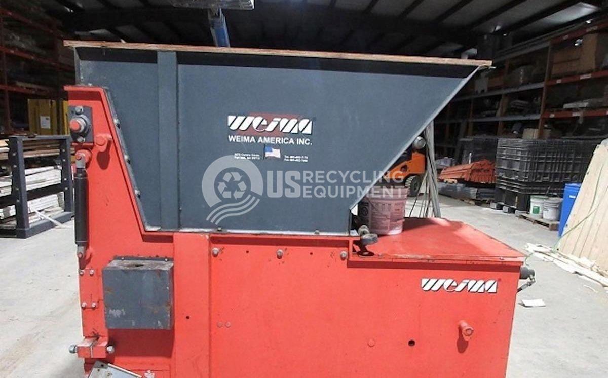Used 2005 Weima WLK10 50HP Single Shaft Shredder