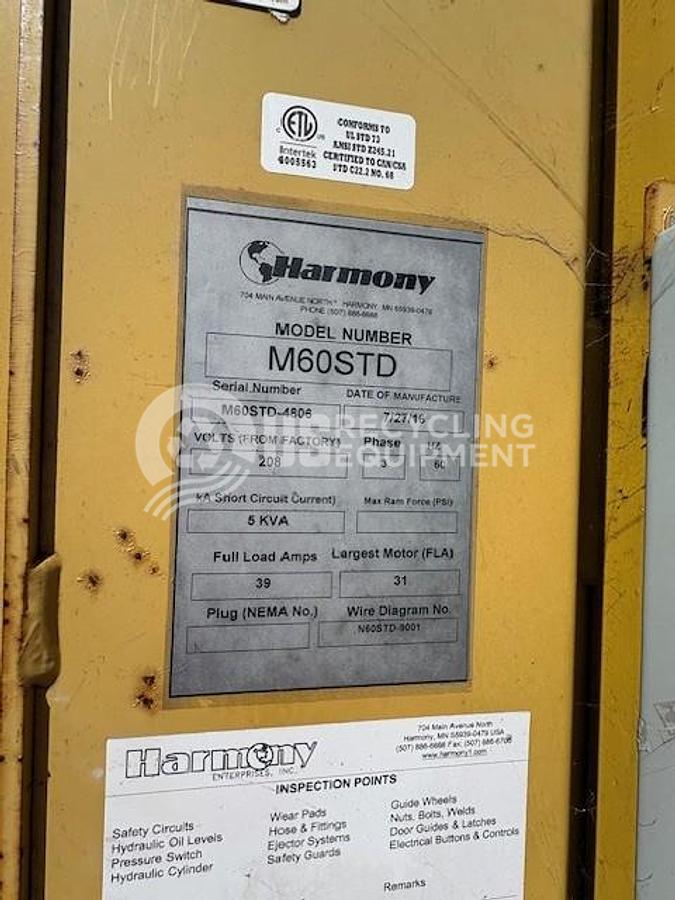 Used Harmony / JV Manufacturing Eight (8) 60" Vertical Balers