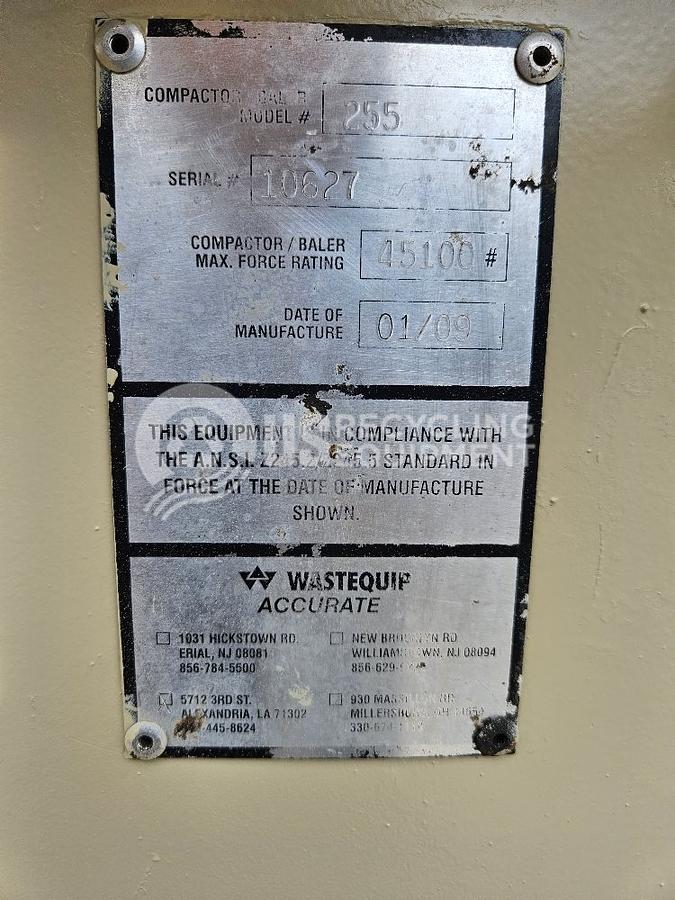 Refurbished 2009 Wastequip 255