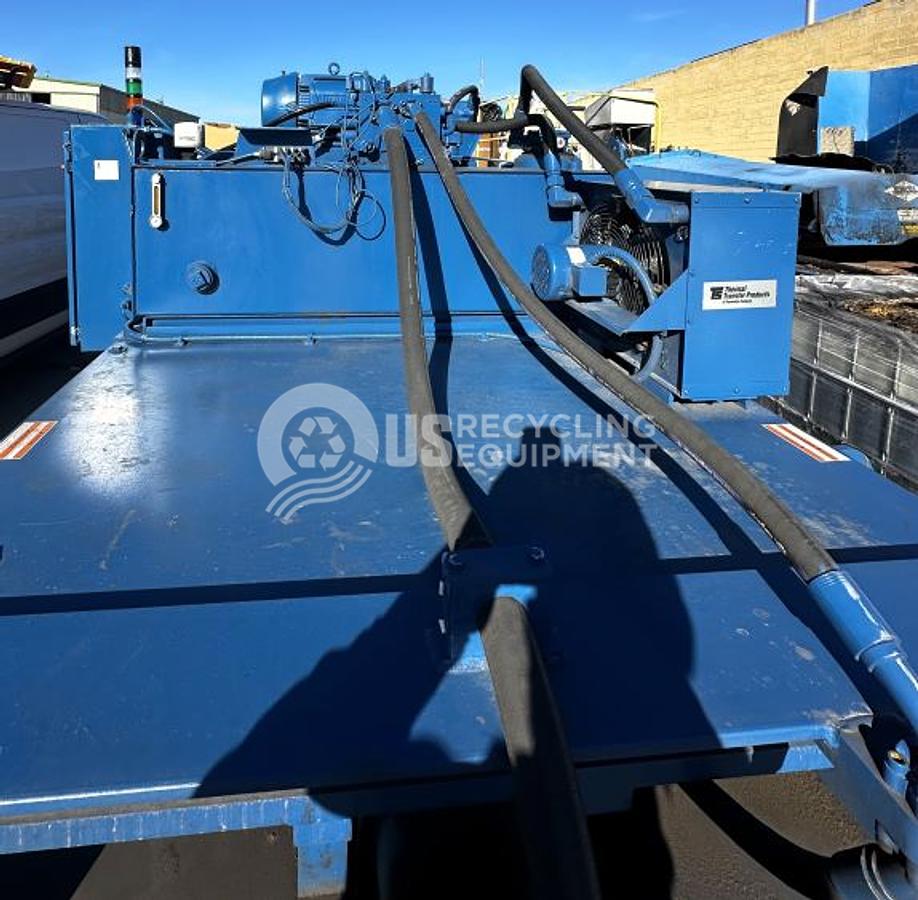 Used American PW3560 Closed Door Horizontal Baler with Conveyor
