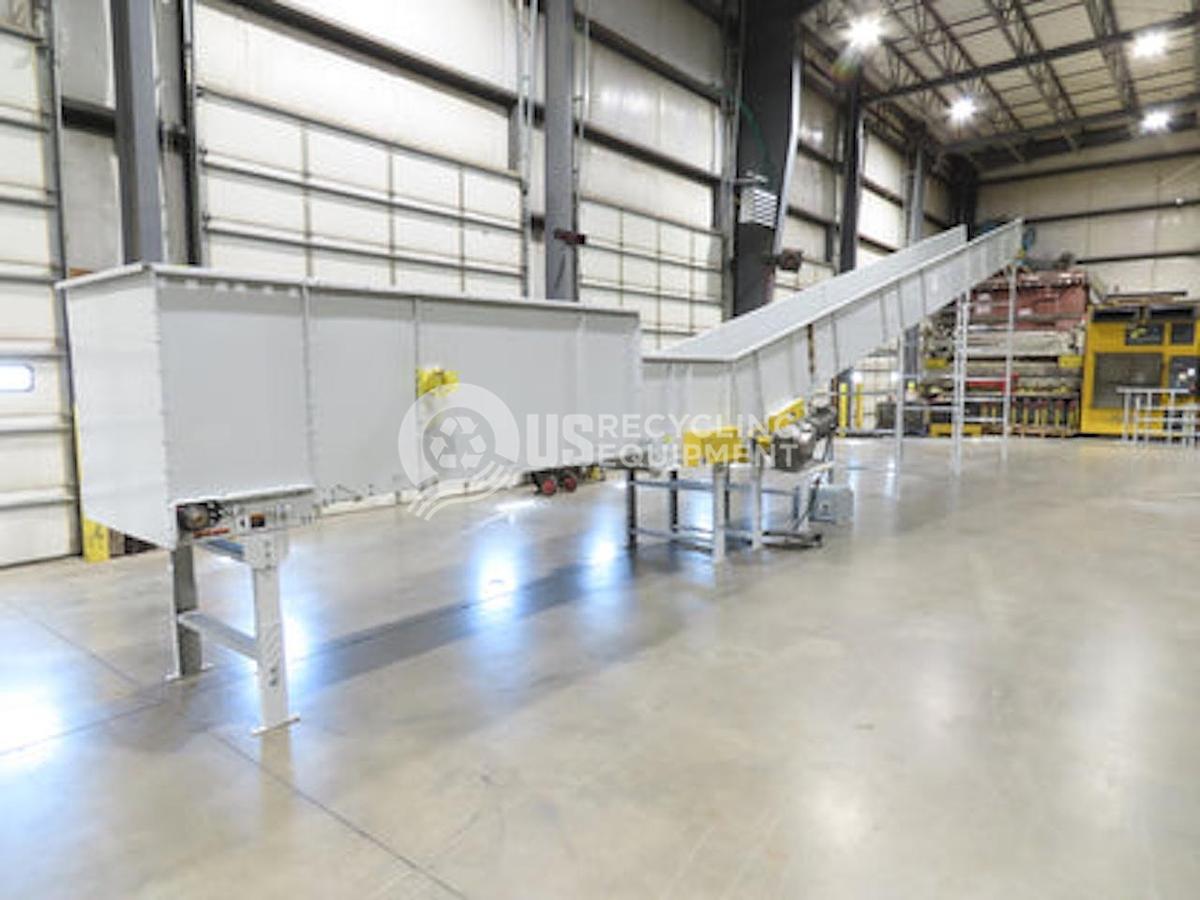 Used Unknown Manufacturer Used 35 inch X 51 foot Inclined Conveyor