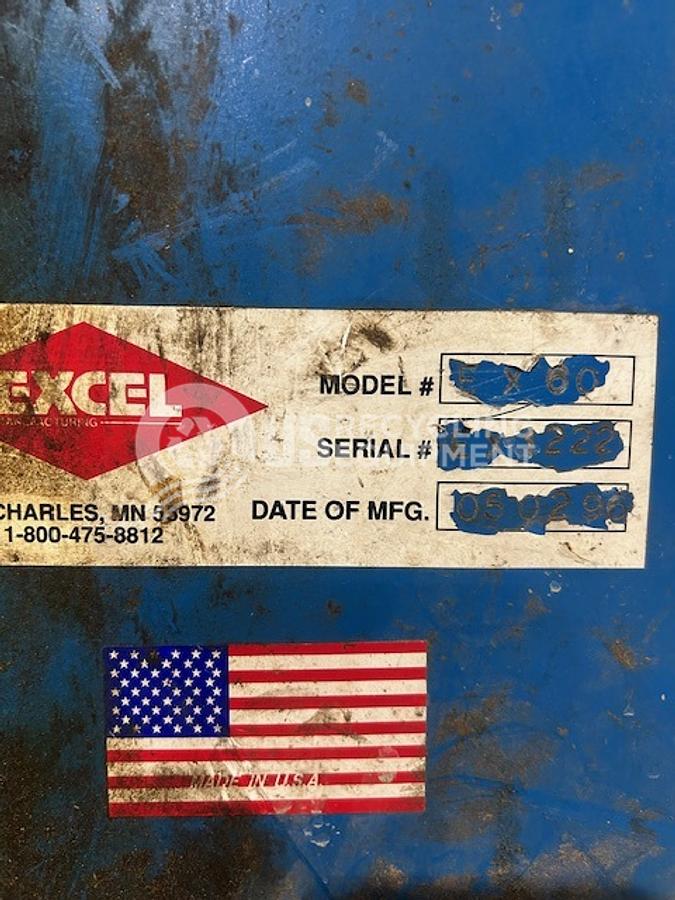 Used 1996 Excel EX-60 Closed Door Baler with Conveyor