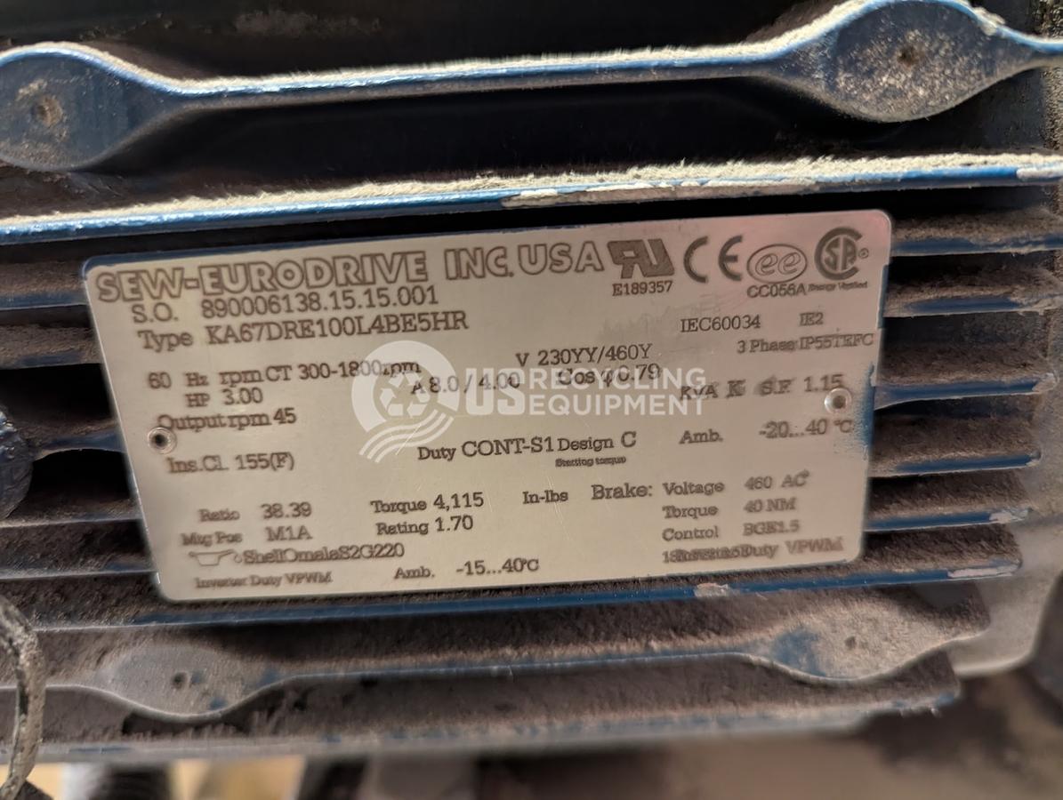 Used Unknown Manufacturer: Used 32" x 27' Infeed with Crossbelt Magnet