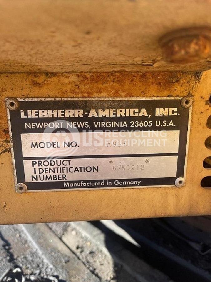 Used Liebherr 924 Excavator with LaBounty Shear