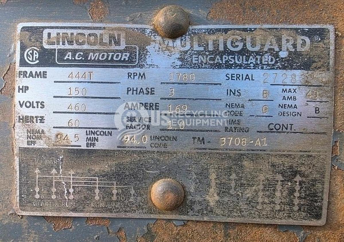 Used Montgomery HD-ER-50 Single Shaft Shredder