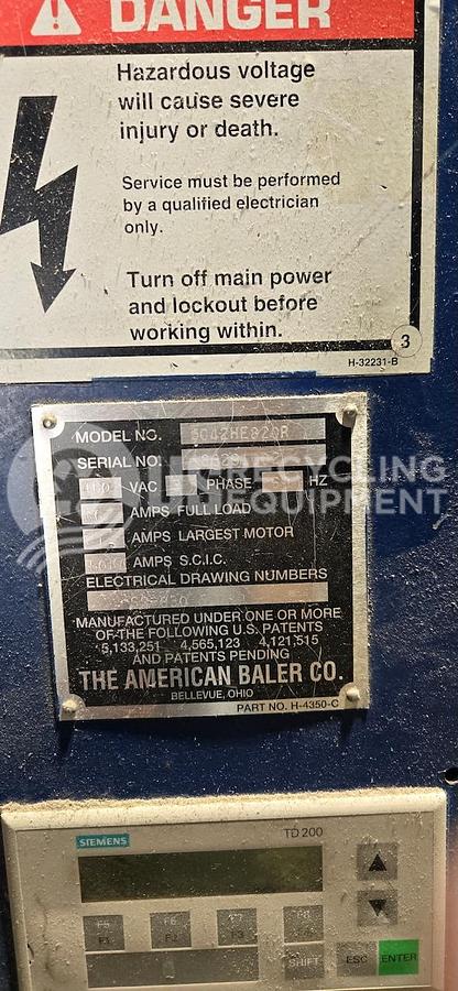 Used American Baler 5042-HE-820R Manual Tie Horizontal
