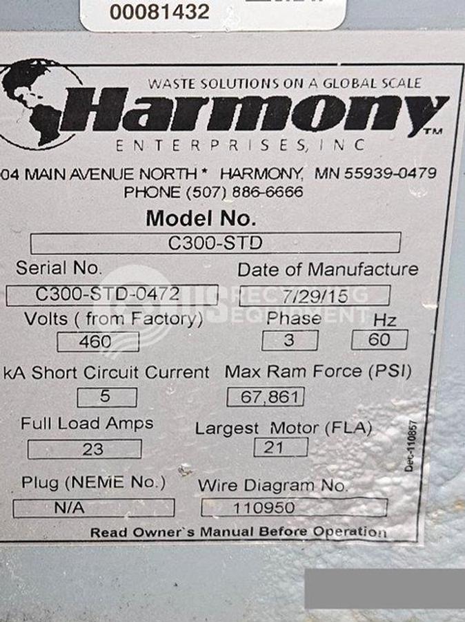 Used Harmony Three (3) C300-STD Stationary