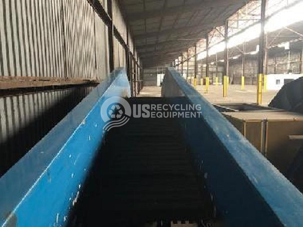 Used Vecoplan RG70-200K Single Shaft Shredder with Conveyor