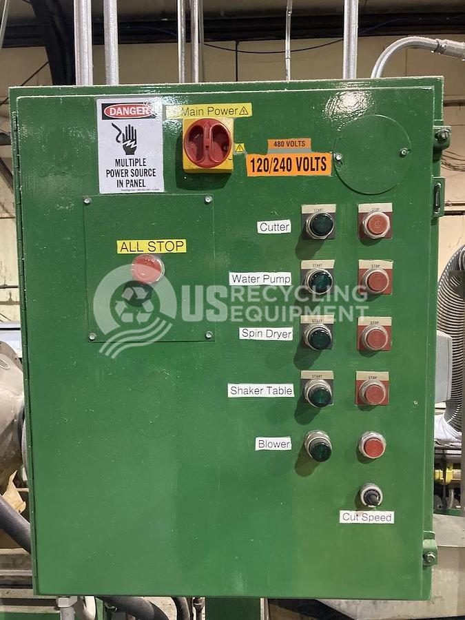 Used Sterling Plastic Machine Corp LD24-1 4.5 inch Extruder Peletizing LIne