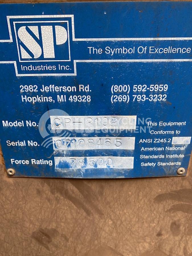 Used SP Industries CP-2102 Stationary