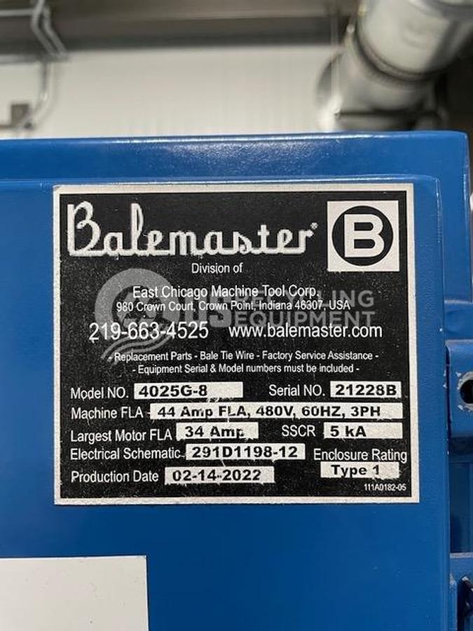 Used 2022 Balemaster 4025G-8 Auto Tie Horizontal