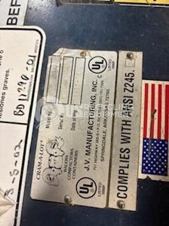 Used JV Manufacturing Two (2) DBR-42 Vertical