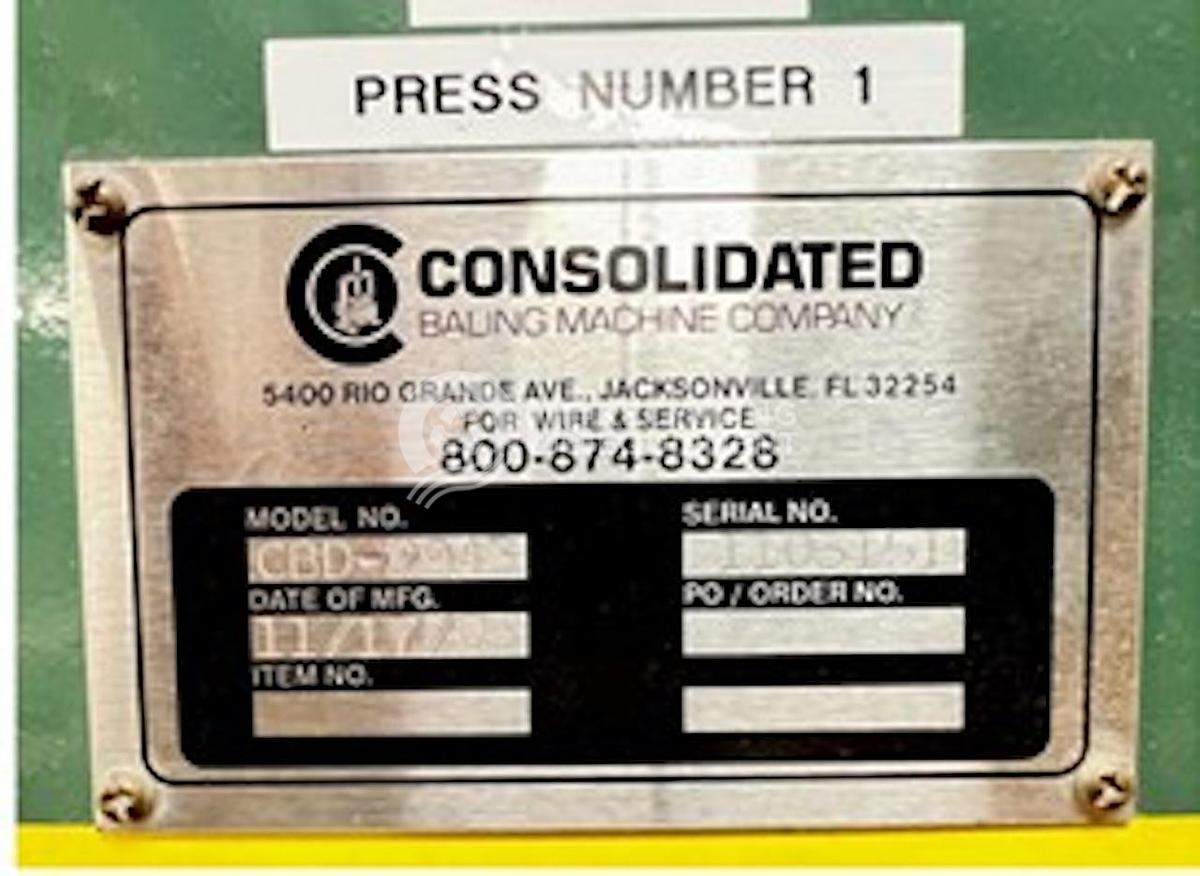 Used 2017 Consolidated Baler CBD2943 Double Chamber