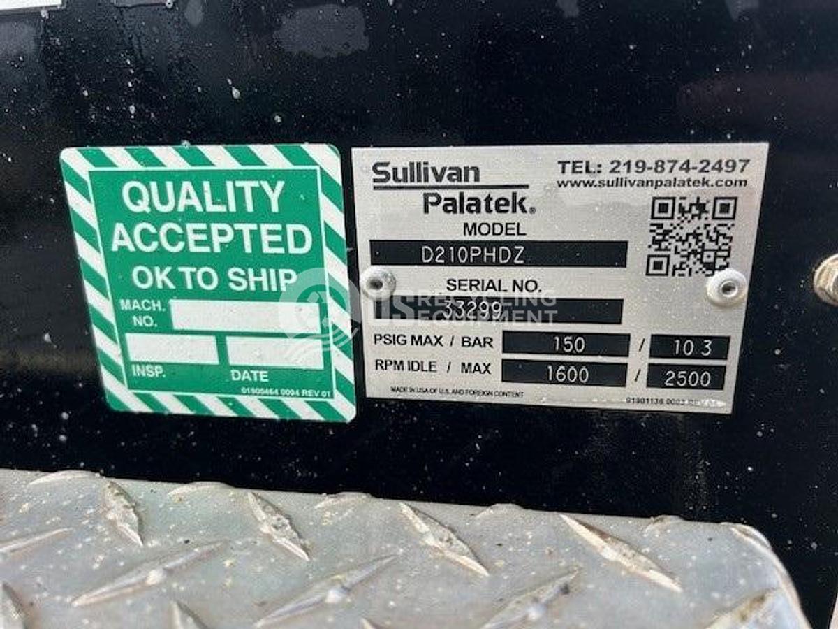 Used 2017 Sullivan Palatek D210PHDZ Sand Blaster