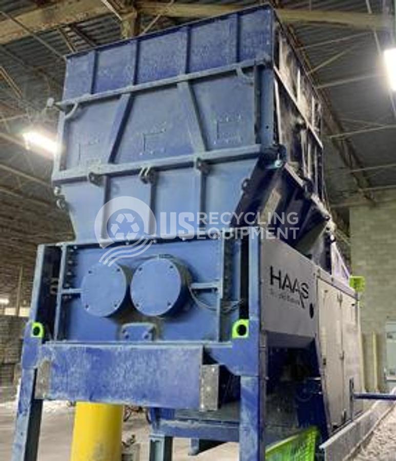 Used 2018 Haas Shred Tech 1500-E Heavy Duty Dual Shaft Shredder