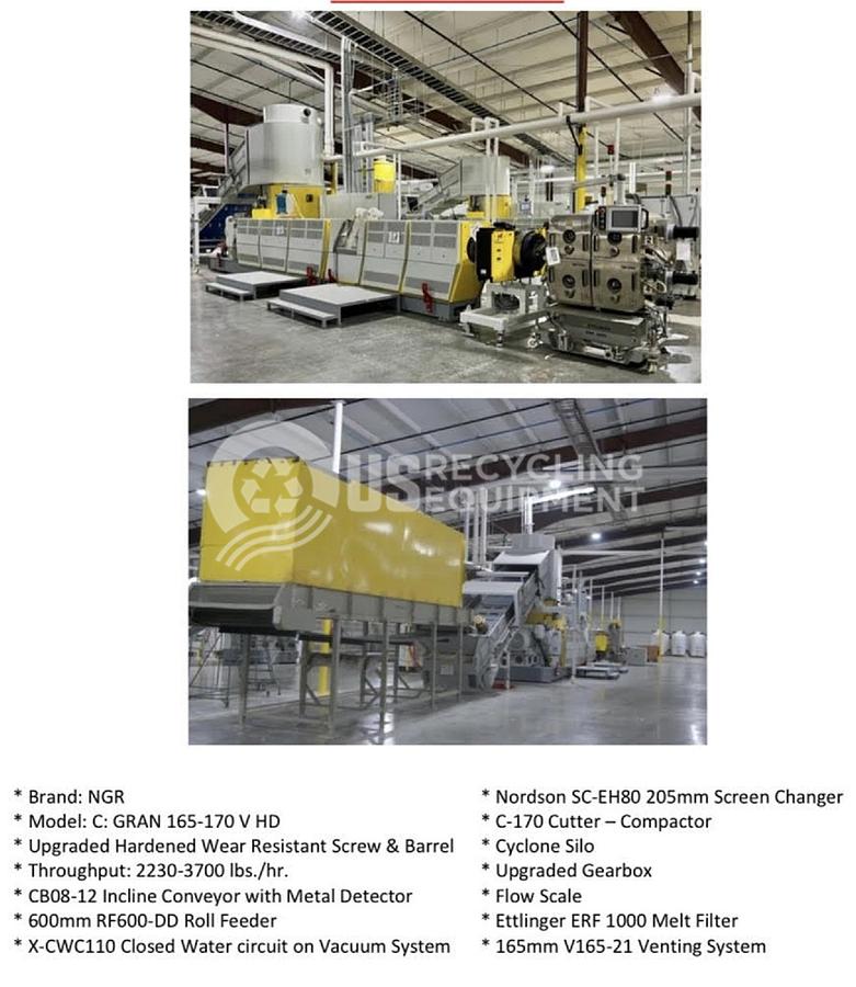 Used NGR C: GRAN 165-170 V HD Pelletizing System