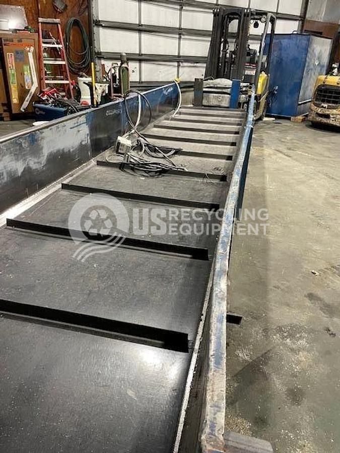 Used Unknown Manufacturer: Used Rubber Belt Pit Conveyor, Pit Steel, Hopper Extension