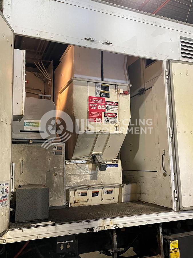 Used Shred-Tech 25GT Shredder with Cart Tipper