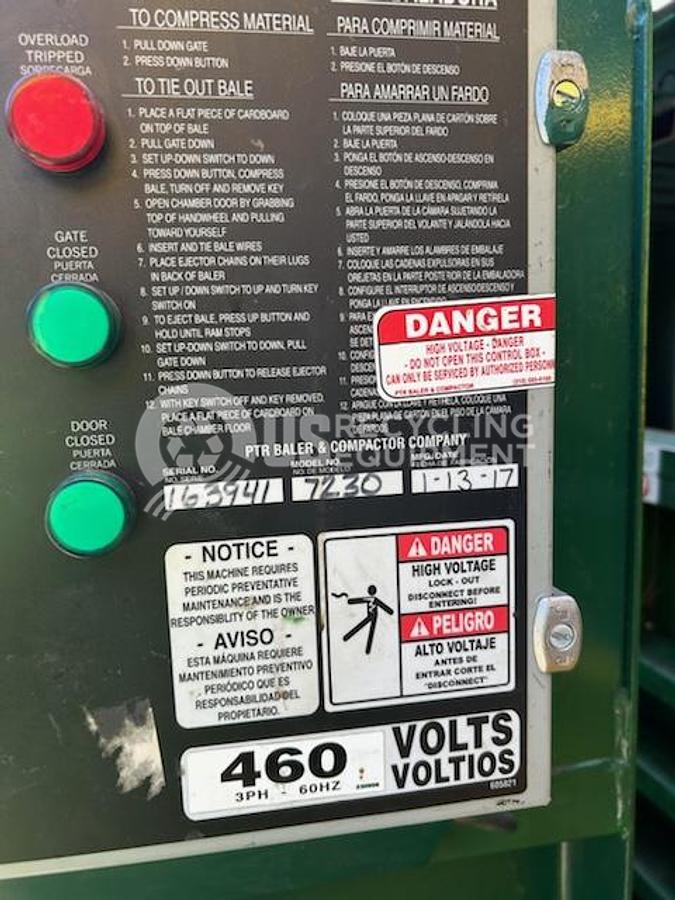 Used PTR Three (3) PTR 7230 Vertical