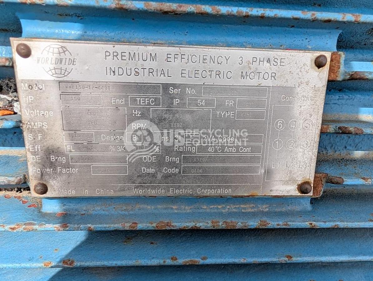 Used Cumberland 50B 150HP Granulator