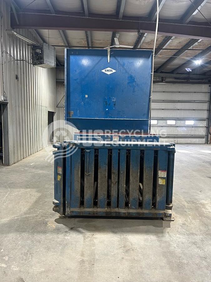 Used 1996 Excel EX-60 Closed Door Baler with Conveyor