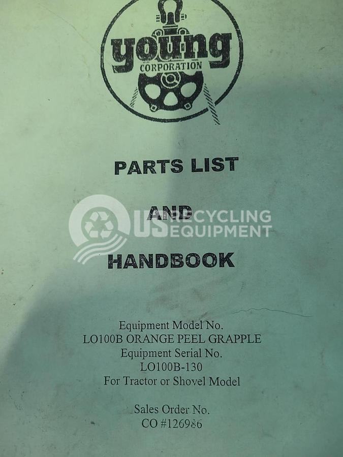 Used Young Industries Two (2) LO100B Orange Peel Grapples