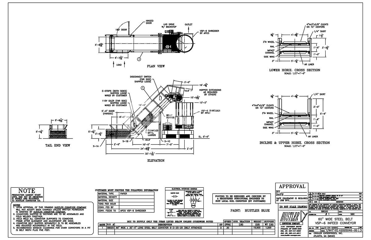 Used Hustler 60" Steel Belt