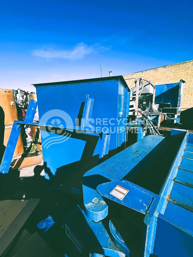 Used American PW3560 Closed Door Horizontal Baler with Conveyor