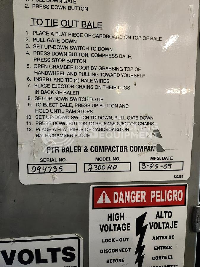 Refurbished Refurbished PTR Vertical Baler