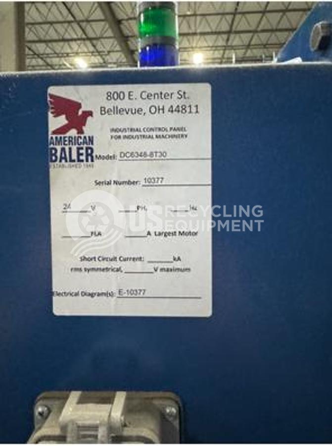 Used 2021 American Baler DC6348-8T30 Horizontal with Infeed Conveyor