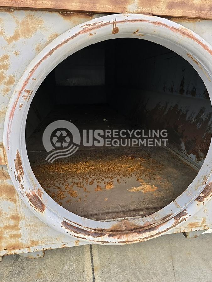 Used 2007 Sani-Tech ST-1546-36 Auger Compactor with (2) Receiver Containers